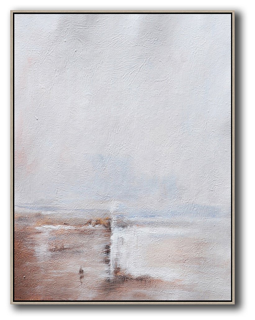 Vertical Abstract Landscape Art #DH18B - Click Image to Close